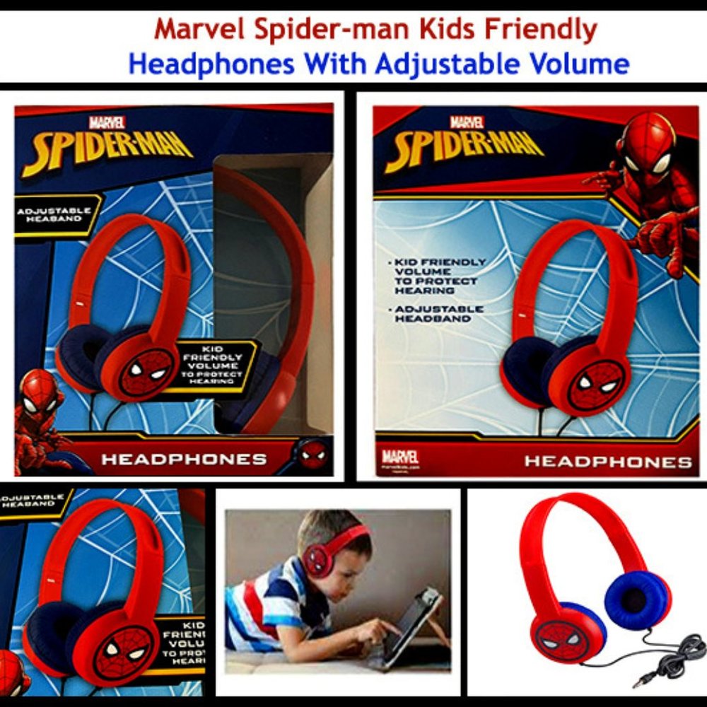Marvel Spider-man Kids Headphones With Adjustable Volume